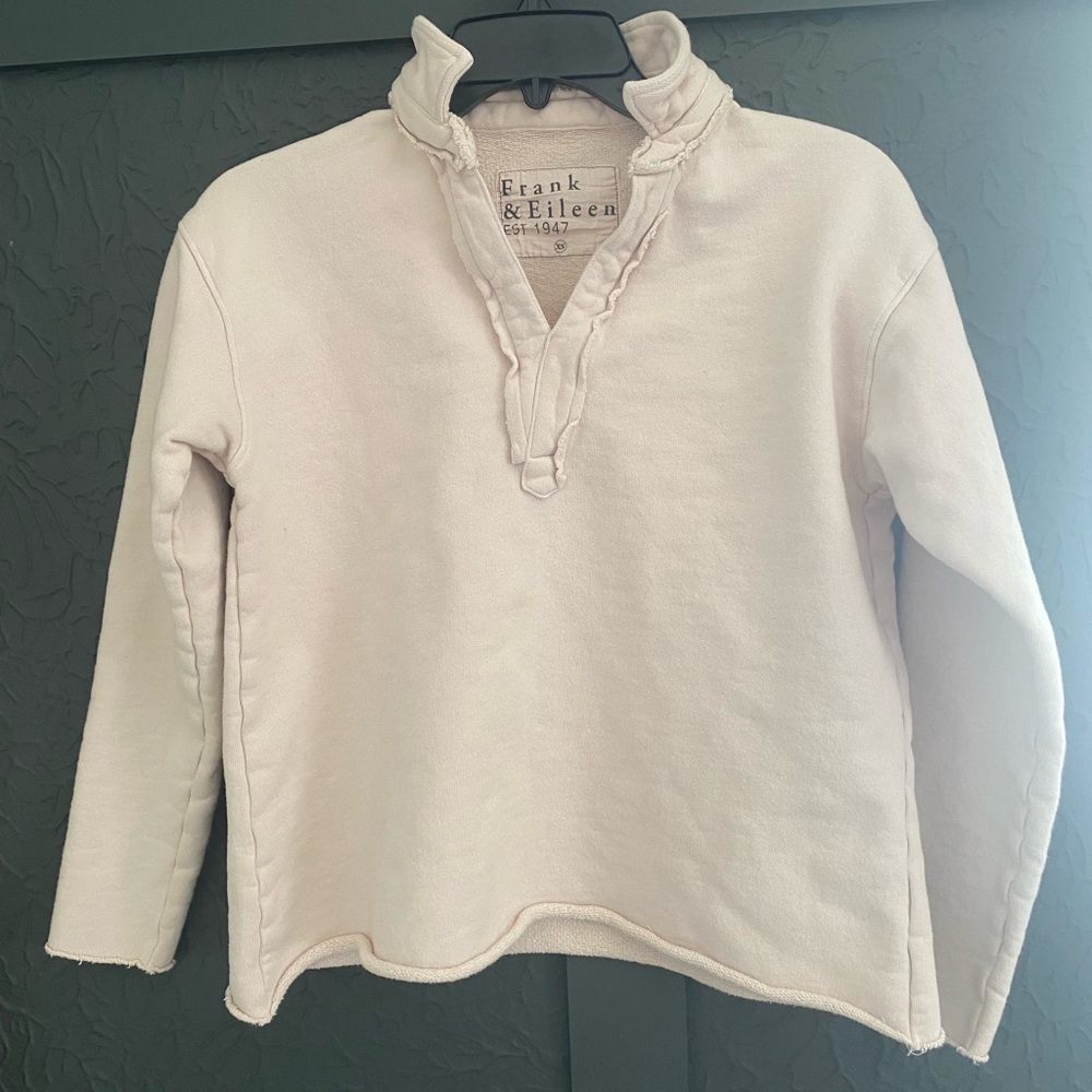 Frank & Eileen Patrick Popover Pink Sweater